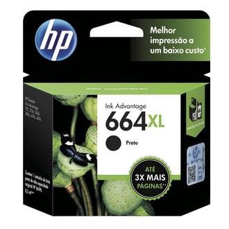 CARTUCHO DE TINTA HP 664XL F6V31AB PRETO - UN - HP