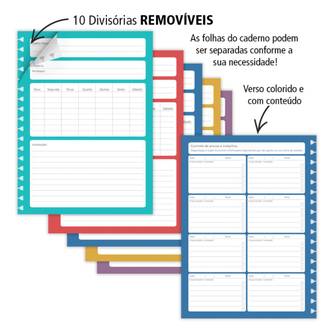 CADERNO COLEGIAL 10X1 7562 - JARDIM DAS CORES - UN - FINA IDEIA