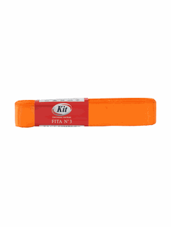 FITA CETIM Nº 3 15MMX10M  - LARANJA - UN - KIT