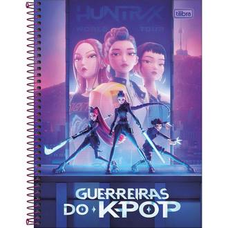 CADERNO UNIV CAPA DURA 1X1 80FLS - 399728 - GUERREIRAS KPOP - UN - TILIBRA