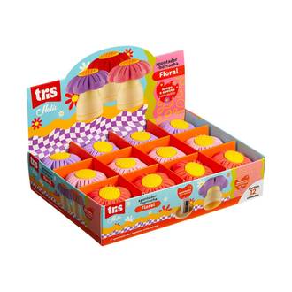 APONTADOR DEPOSITO C/ BORRACHA HOLIC FLORAL - 907127 - DPL 12 - TRIS