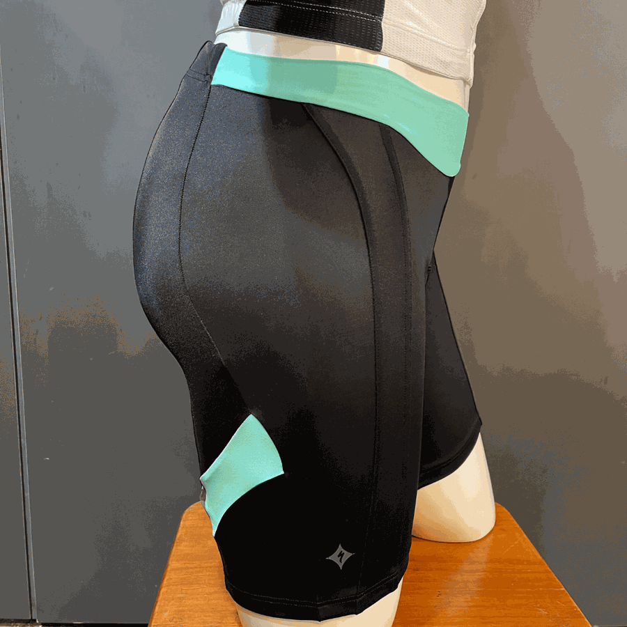 Shorts Original Specialized RBX Sport Feminino Preta e Verde 