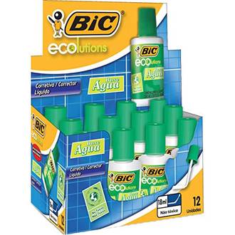 CORRETIVO LIQUIDO ECO 18ML 878596 - CX 12 - BIC