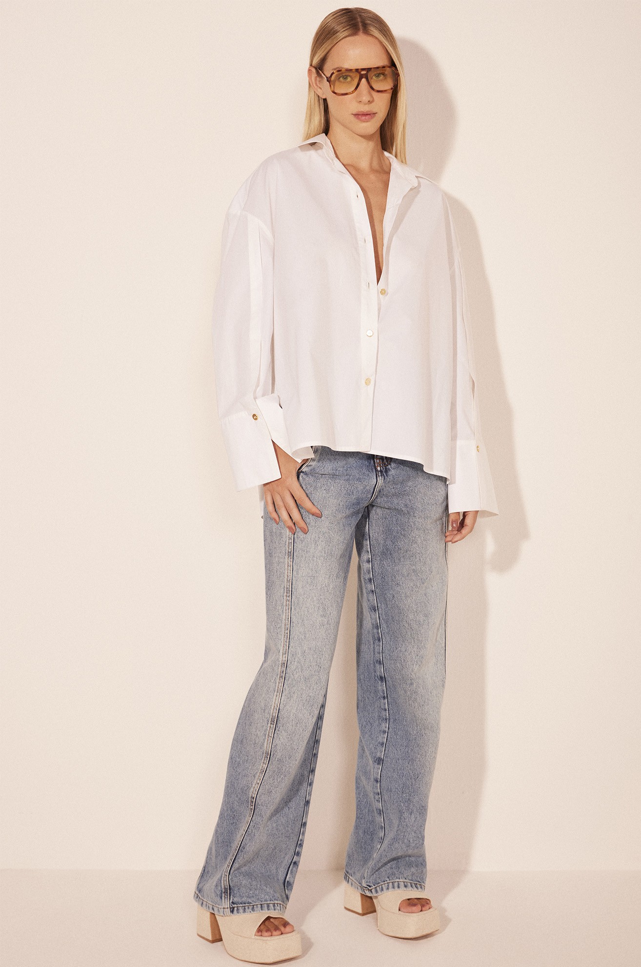 CAMISA MANGA LONGA ESSENCIA OFF WHITE