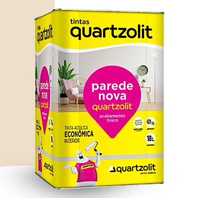 ACRÍLICO QUARTZOLIT PAREDE NOVA ECONÔMICO PÉROLA 18.0L