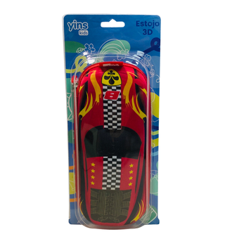 ESTOJO ESCOLAR INFANTIL FIRE RACER - YS42643 - UN - YINS KIDS