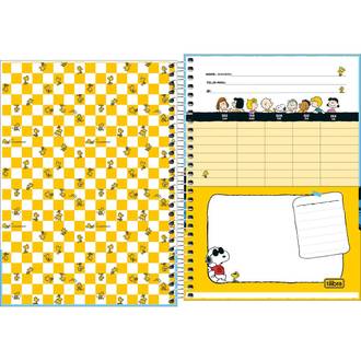 CADERNO 1/4 ESPIRAL CAPA DURA 80FLS - 292346 - SNOOPY - UN - TILIBRA