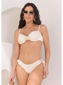 BIQUÍNI ARO INTEIRO CROCHÊ CALCINHA DE AMARRAR OFF WHITE COLEÇÃO BÚZIOS - 1