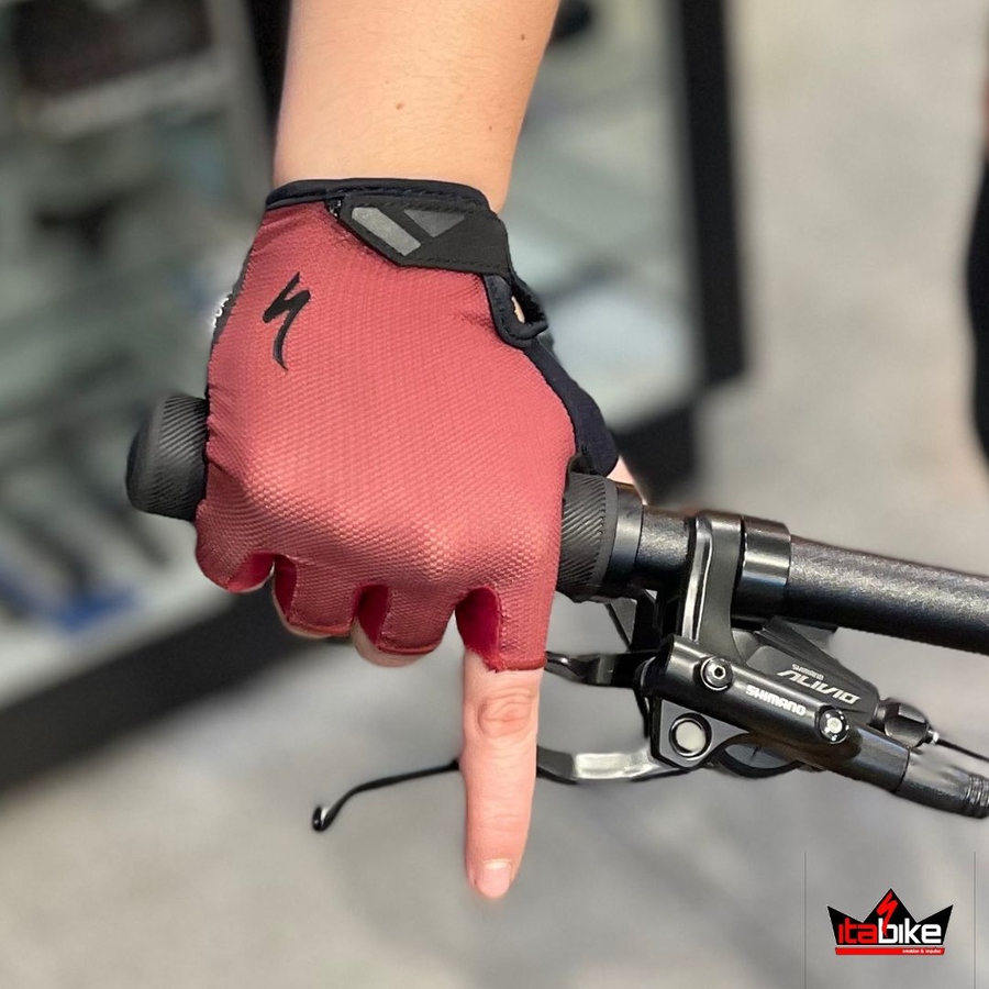 Luva Specialized Dedo Curto BG Sport Gel Feminina Vinho