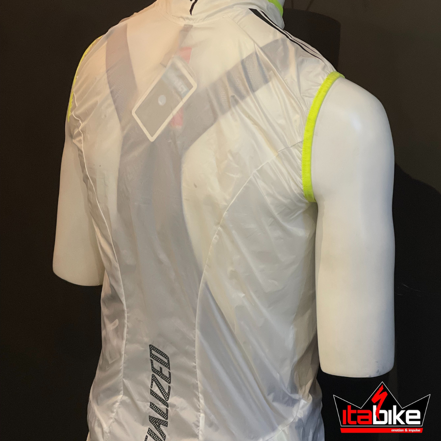 Colete Corta Vento Specialized Masculino Branco e Verde