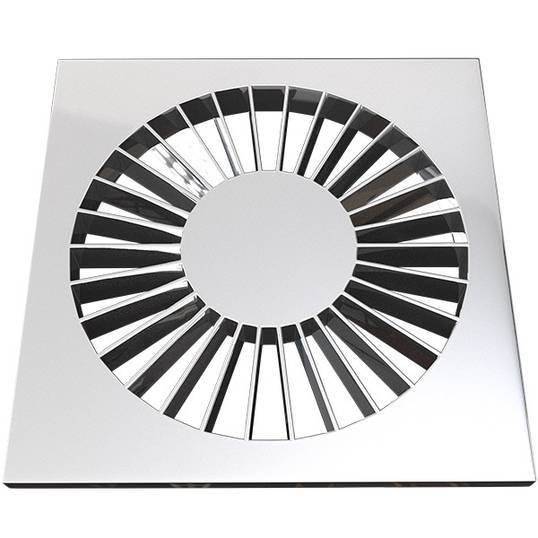 GRELHA RETRO QUADRADA ESTRELA 10 CM CROMADA