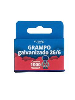 GRAMPO GALVANIZADO 26/6 C/1000 - FO262202 - UN - FUTURO