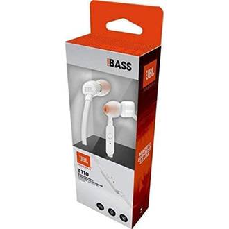 FONE DE OUVIDO INTRA AURICULAR T110 COM MICROFONE - WHITE - UN - JBL