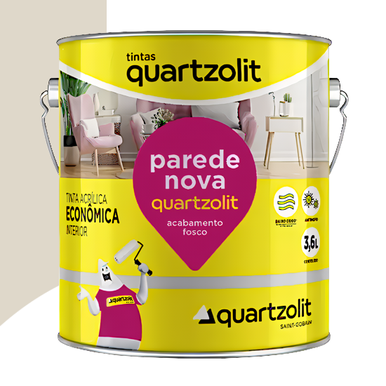 ACRÍLICO QUARTZOLIT PAREDE NOVA ECONÔMICO BRANCO GELO 3.6L