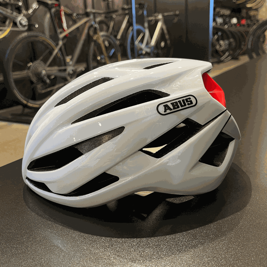 Capacete Abus Stormchaser Branco Tropical
