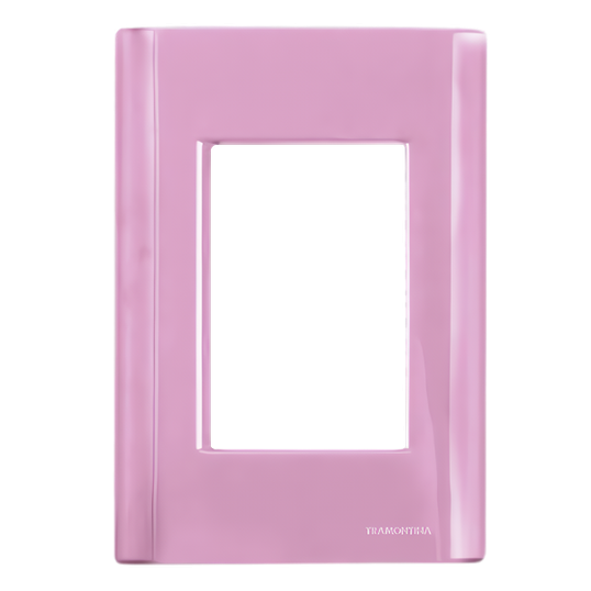 PLACA TRAMONTINA LINHA GIZ 4X2 3 POSTOS ROSA