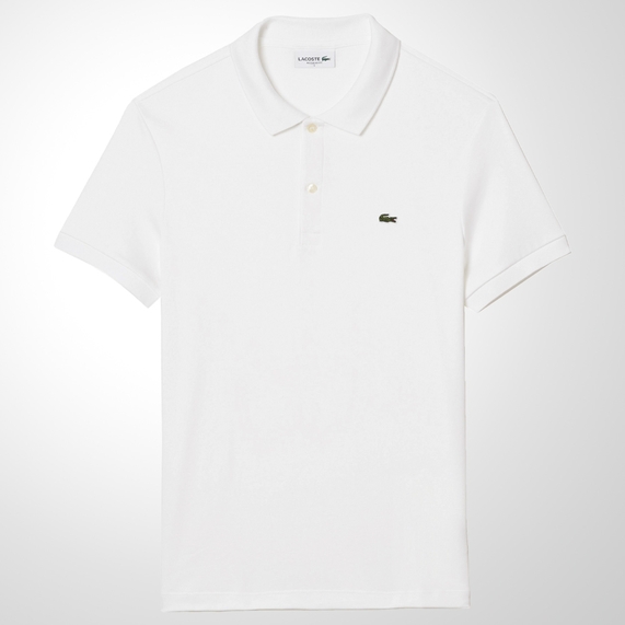 POLO MASCULINA REGULAR BRANCA LACOSTE