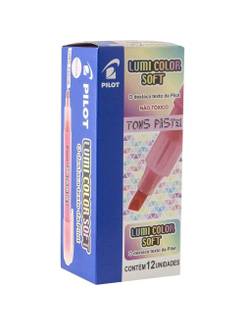MARCA TEXTO LUMICOLOR PASTEL  - ROSA - CX 12 - PILOT