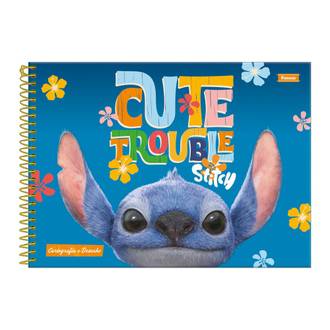 CADERNO DESENHO CAPA DURA 80FLS - 3370851 - STITCH - UN - FORONI