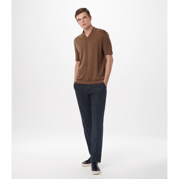 CAMISETA MASCULINA ALGODÃO PIMA CAQUI RICARDO ALMEIDA