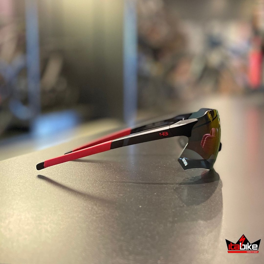 Óculos HB Quad X Preto e Vermelho