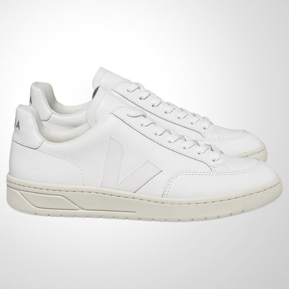TÊNIS VEJA V-12 LEATHER EXTRA WHITE