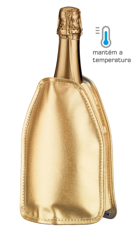 Cooler Térmico Boccati para vinhos e espumantes (dourado)
