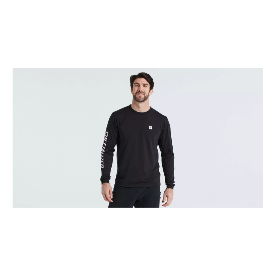 Camiseta Original Specialized T-Shirt Altered Edition Manga Longa Masculina Preta