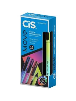 CANETA ESFEROGRAFICA MOVE 0,7MM - VERDE - CX 12 - CIS