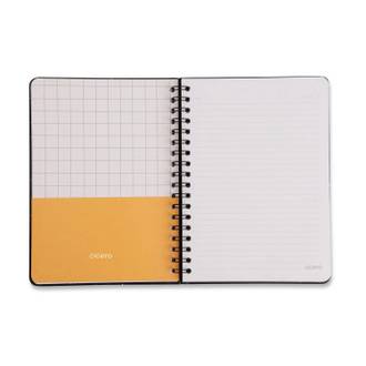 CADERNO ESPIRAL CAPA DURA LAGO 80FLS / CISNE FLORAL - UN - CICERO