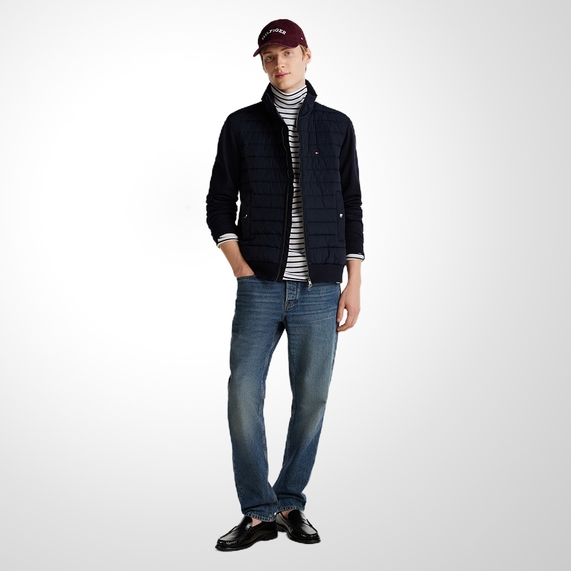 JAQUETA TOMMY HILFIGER MACULINA NYLON MARINHO