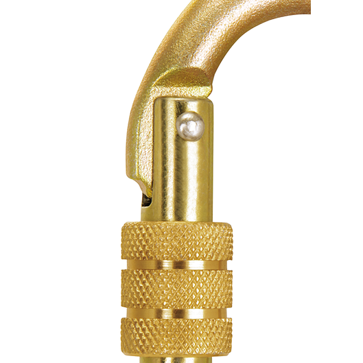 MOSQUETÃO AÇO OVAL C/ ROSCA STEELFLEX