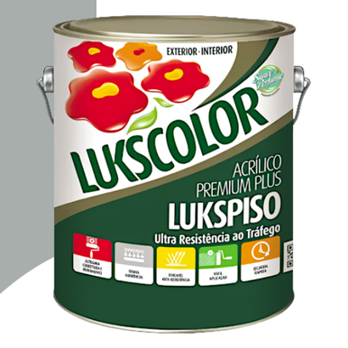ACRÍLICO LUKSCOLOR PREMIUM PLUS LUKSPISO CINZA 3.6L