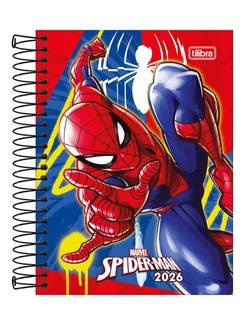 AGENDA ESPIRAL SPIDER MAN M4 - DIARIA - UN - TILIBRA