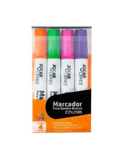 MARCADOR PINCEL QUADRO BRANCO C/4 COLORS - PCT 24 - LEO E LEO