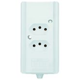 TOMADA BARRA NBR 3P 20A(2x)DUPLA BRANCA INTERNEED