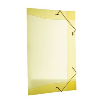 PASTA ELASTICO PLASTICA OFICIO - 0254 - AMARELO - UN - DELLO