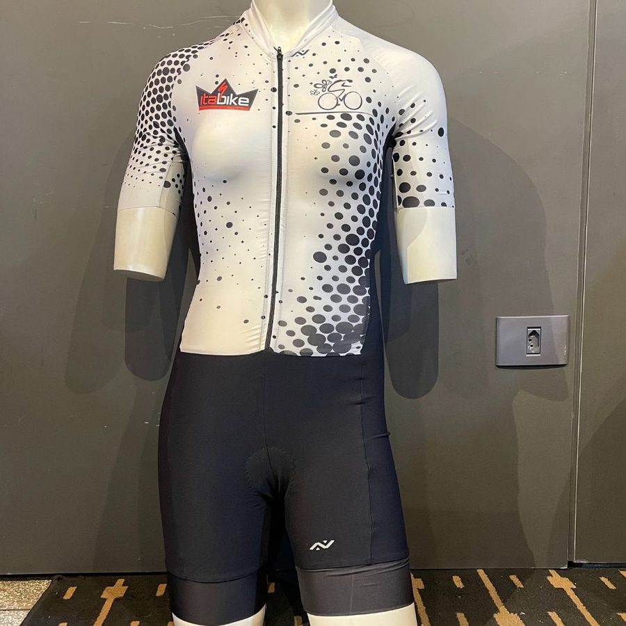 Macaquinho Feminino Arrival Itabike Preto e Branco 