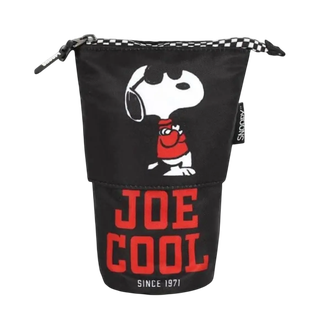 ESTOJO ESCOLAR QUE DESLIZA SNOOPY - ET49727SN - PRETO - UN - LUXCEL