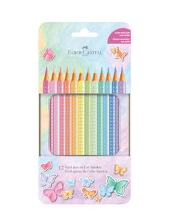LAPIS DE COR SPARKLE TRIANGULAR - 116156 - C/12 - UN - FABER