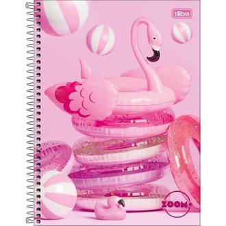CADERNO UNIV CAPA DURA 12X1 240FLS - ZOOM+ FEM - PCT 4 - TILIBRA