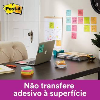 POST IT BLOCO ADESIVO 270F - 76X76 - C/3 P/ VIAJAR - UN - 3M