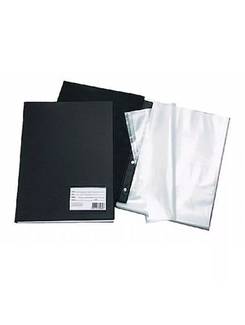 PASTA CATALOGO C/100 ENV MEDIO OFICIO C/VISOR - 194 - PRETO - UN - DAC