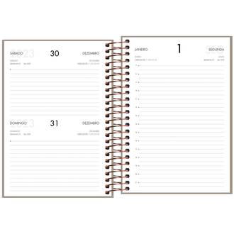 AGENDA ESPIRAL NAPOLI CORES M5 - DIARIA - UN - TILIBRA