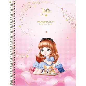 CADERNO UNIV CAPA DURA 1X1 80FLS - 308536 - JOLIE - PCT 4 - TILIBRA