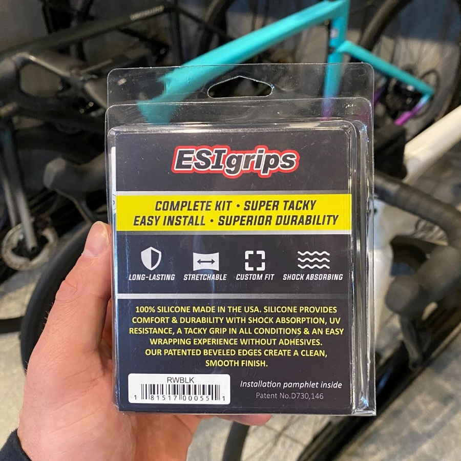 Fita De Guidão Esi Grips Original Silicone Preta