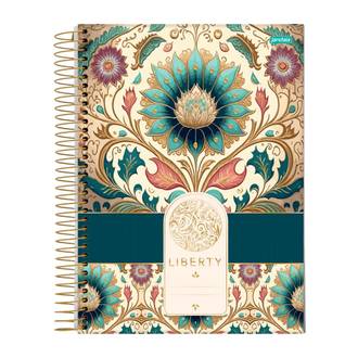 CADERNO UNIV CAPA DURA 1X1 80FLS - LIBERTY - PCT 4 - JANDAIA