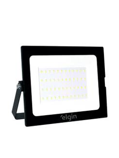 REFLETOR LED 50W BIVOLT 6500K - 48RLED50GP00 - PRETO - UN - ELGIN