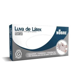 LUVA LATEX C/PO 100 UND TAM G - 36924 - UN - NOBRE