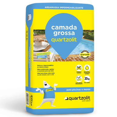 ARGAMASSA QUARTZOLIT TECPLUS CAMADA GROSSA 20 KG